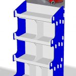 Espositori da terra in polipropilene alveolare personalizzabili