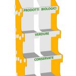 Espositore a ripiani da terra SERIARS