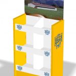 Espositore da terra in plastica a ripiani