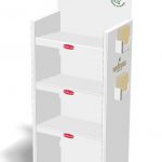 Espositore da terra Elegante SERIARS in polipropilene pesonalizzabile