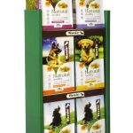 Espositore a ripiani in plastica