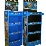 Espositori a ripiani in polipropilene SERIARS