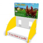 Espositore da banco in plastica ad un piano