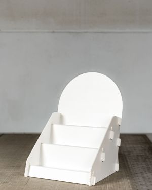 Espositore da banco con ripiani a scalare “Base”