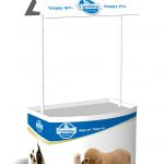 Banchetto promozionale in polipropilene per pet food SERIARS
