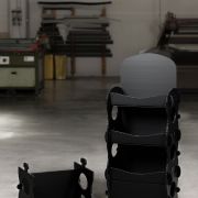 Espositore componibile in polipropilene SERIARS