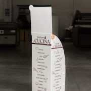 Espositore per riviste e cataloghi in plastica stampabile SERIARS