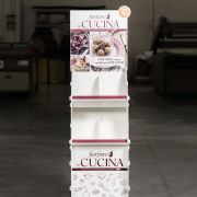 Espositore per riviste e cataloghi in plastica stampabile SERIARS